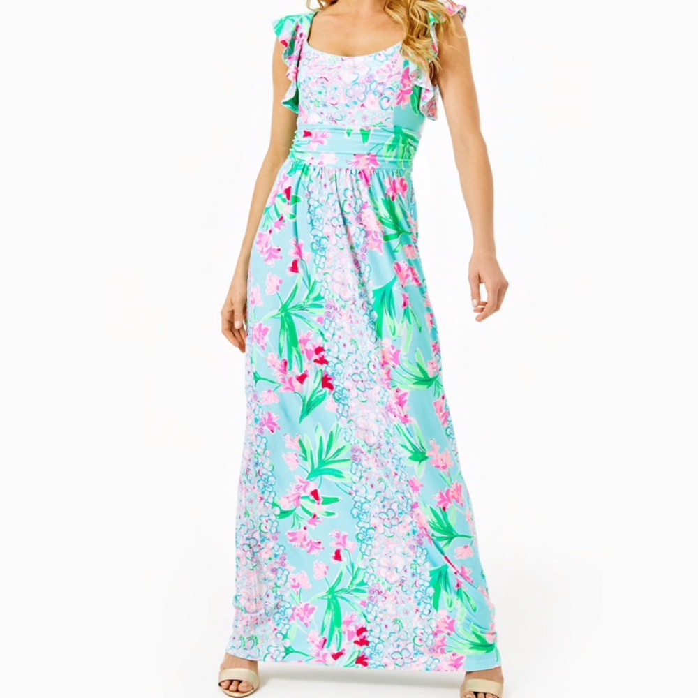 Lilly pulitzer cristal dress large nwt
